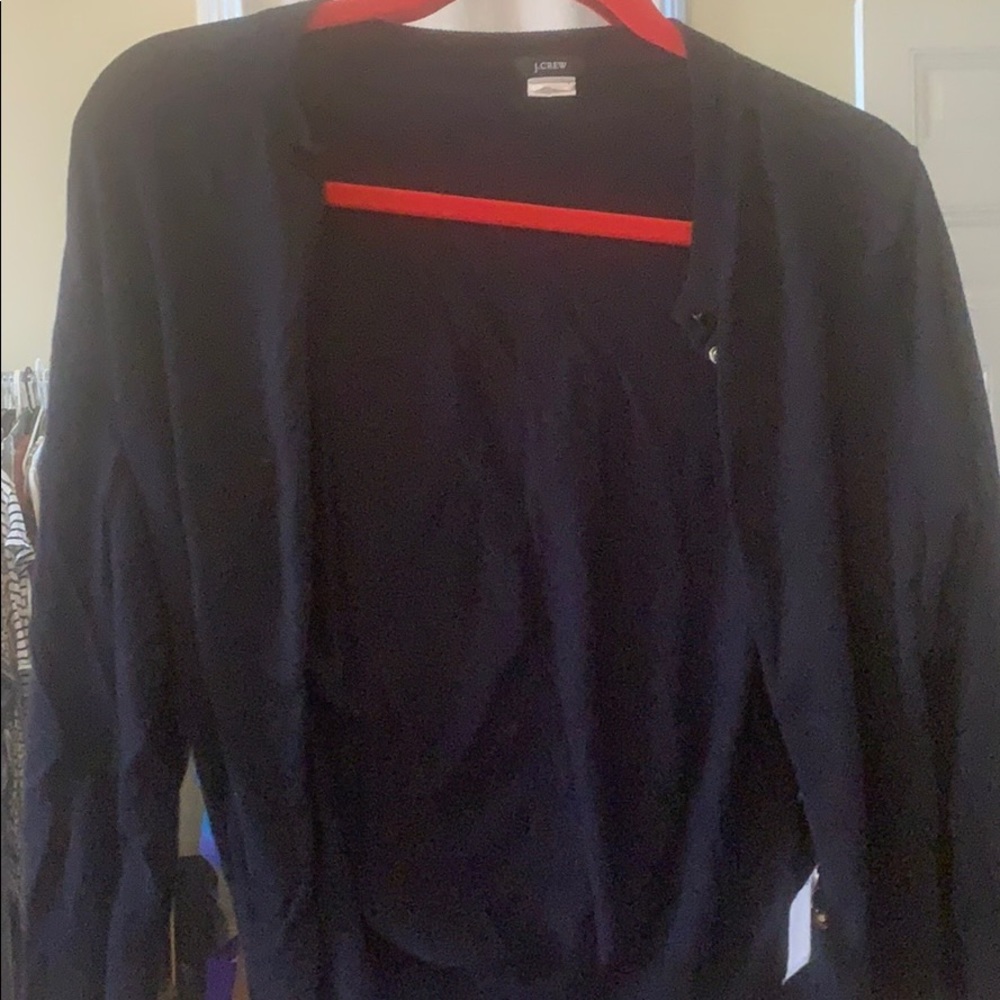 Navy JCrew Cardigan